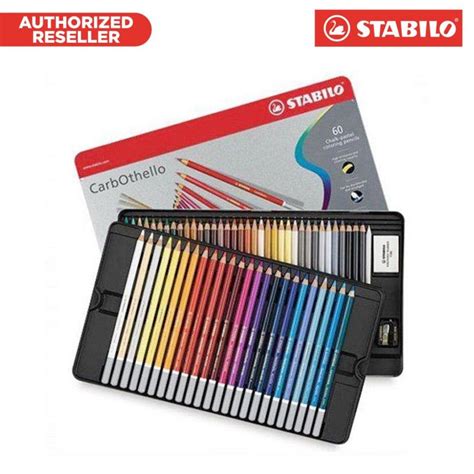 stabilo carbothello metal box of 60 colours|stabilo markers color chart.